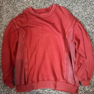 Aerie Warm Red Knit Top